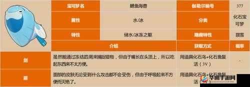 鳃鱼海兽特性抉择：剑盾中打造最强水兽攻略