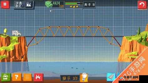 建桥专家 buildabridge 第 19 关通关攻略详细图解全析