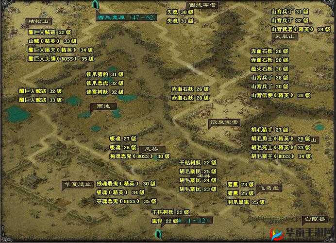 QQ华夏手游NPC位置大全：所有NPC地图坐标位置汇总