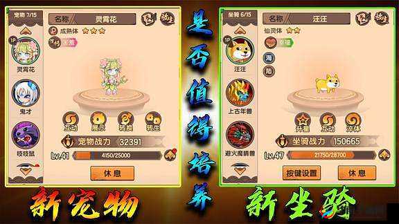 宠物坐骑进化与技能搭配：全新玩法探秘