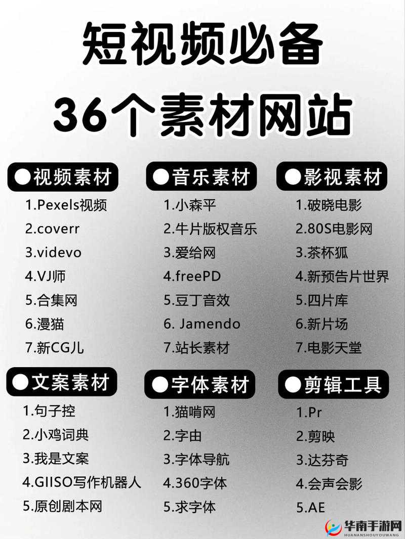 成品人短视频网站推荐大全：优质资源整合