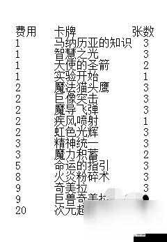 影之诗双子超越法卡组搭配指南