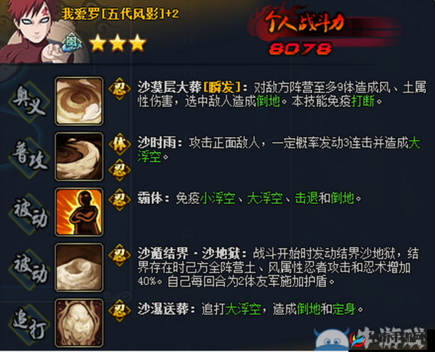 火影忍者手游我爱罗实战效果如何？全面解析我爱罗的实力与特点