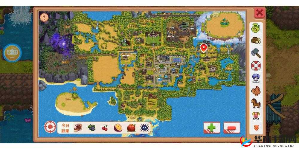 《奶牛镇的小时光》整体地图简介