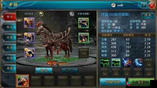 御龙在天手游:坐骑搭档如何巧妙选择全攻略