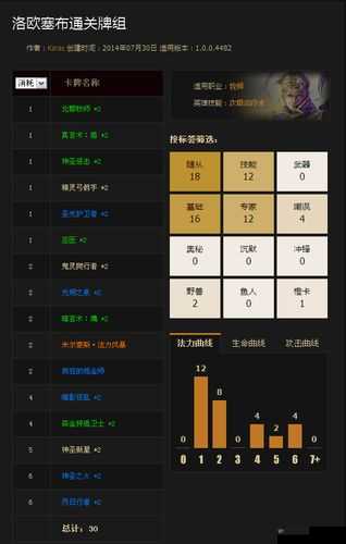 瘟疫洛欧塞布传奇：《炉石传说》终极通关卡组攻略