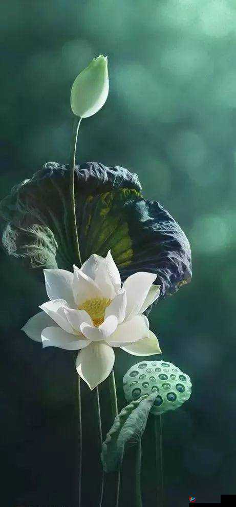 亭亭玉立的荷花国色天香:水中仙子的风姿