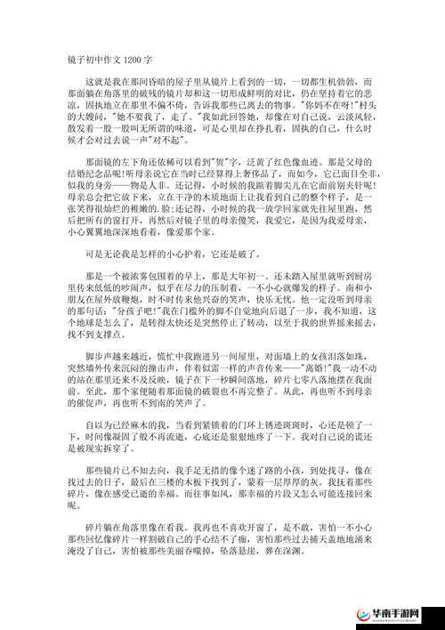 看镜子里结合处感悟：人生的奇妙交织