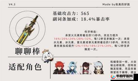 原神 10 把月卡武器与适配角色的详细汇总与解析