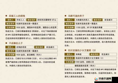 方旅人流程攻略与主支线任务大全