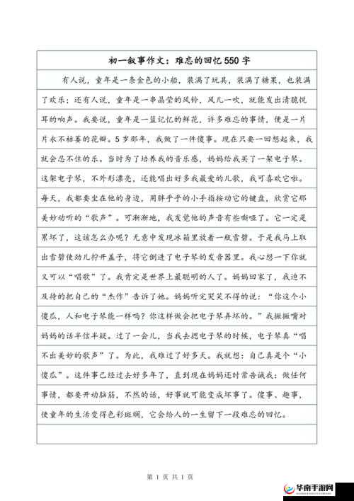 妈妈说这是你出生的地方：一段难忘的回忆