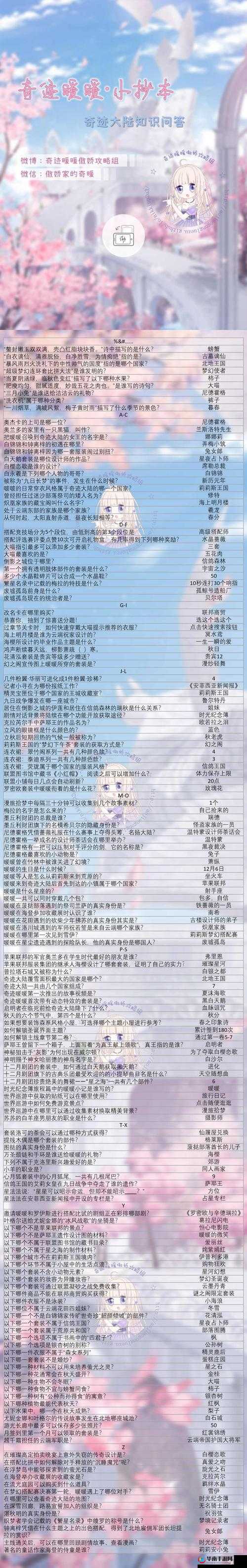 奇迹暖暖 2021 奇妙侦探社题目答案与古画寻真意全问题正确答案汇总图文