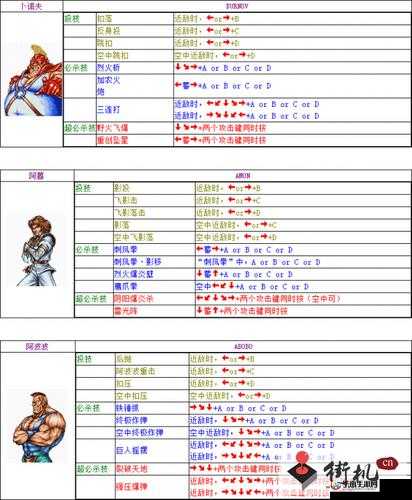 双截龙格斗出招表详细解析全览,带你领略精彩格斗技巧