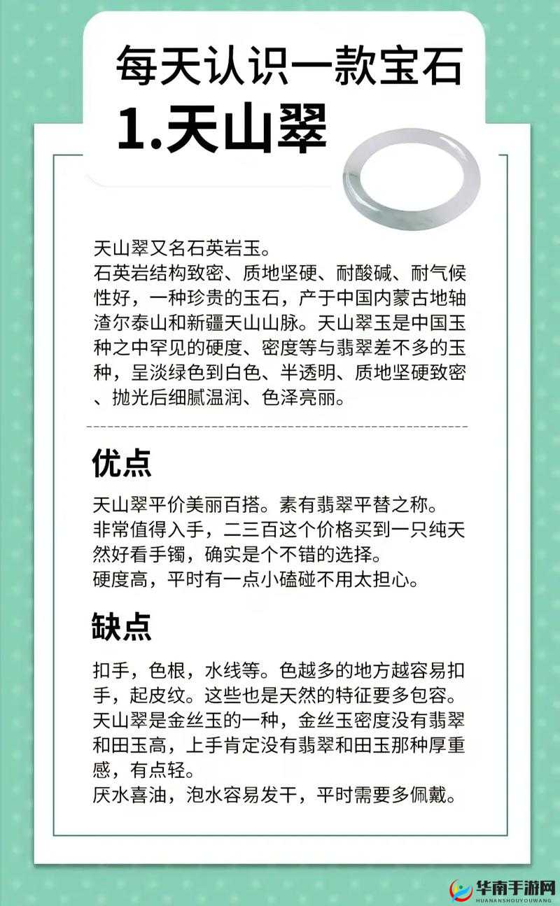 天山宝石选择指南：宝石搭配推荐与攻略