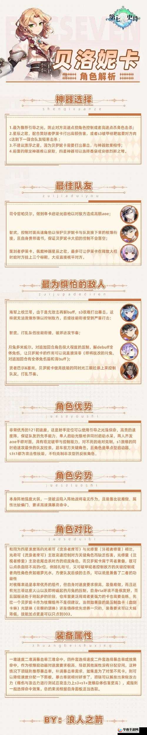 第七史诗贝洛妮卡神器精选：揭秘最适配的强大装备选择