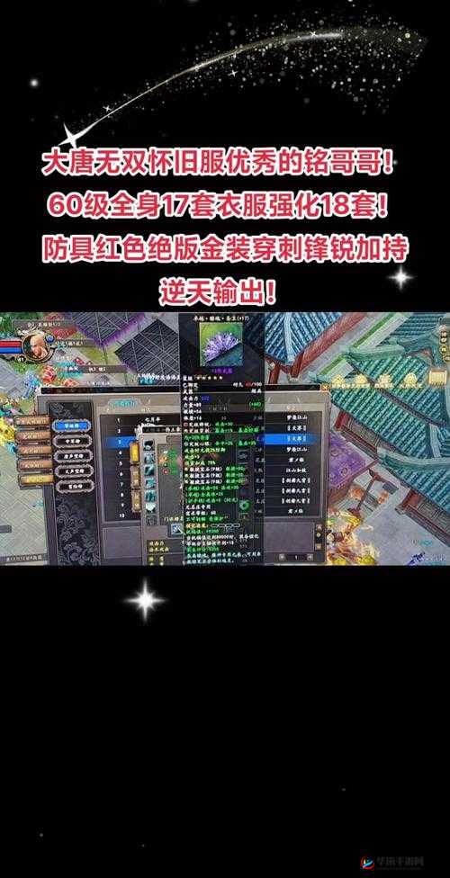 大唐无双：神装打造指南——装备强化技巧全解析