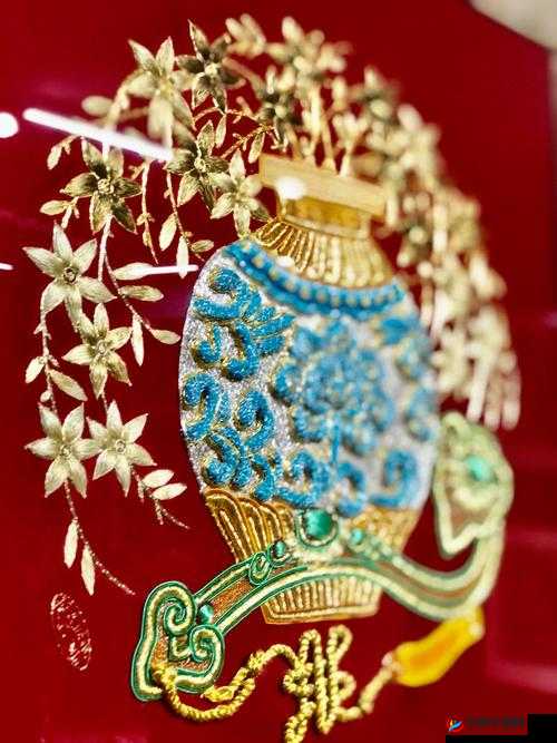 震撼佛帐潮绣凸浮双龙耳帐：精妙工艺与传统文化的完美结合