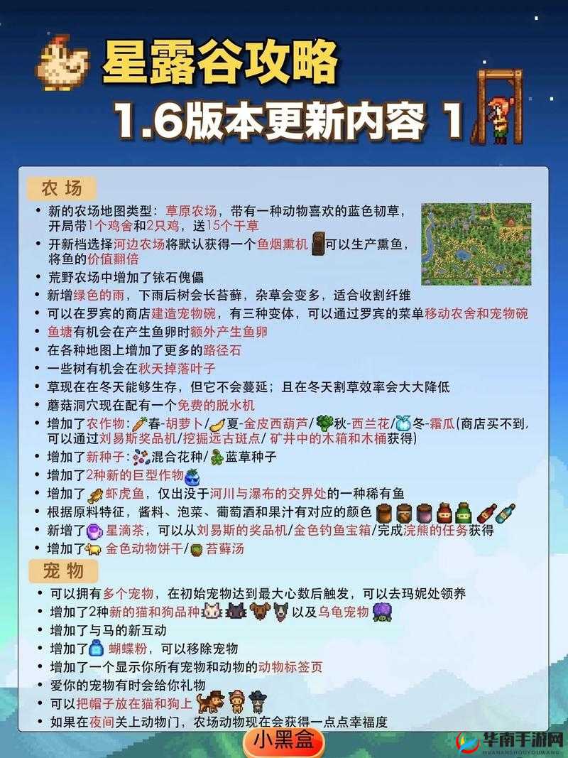 星露谷物语新版本成就攻略：解析新版本（拟简化版）
