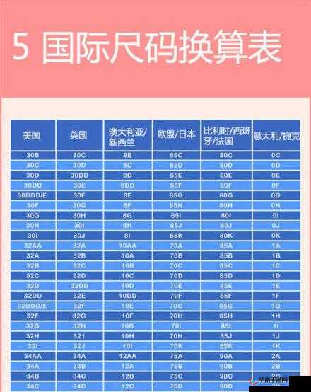 欧洲尺码日本尺码专线图片:尺码换算指南