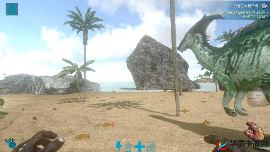 方舟生存进化：巧用电锯，快速获取大量木头