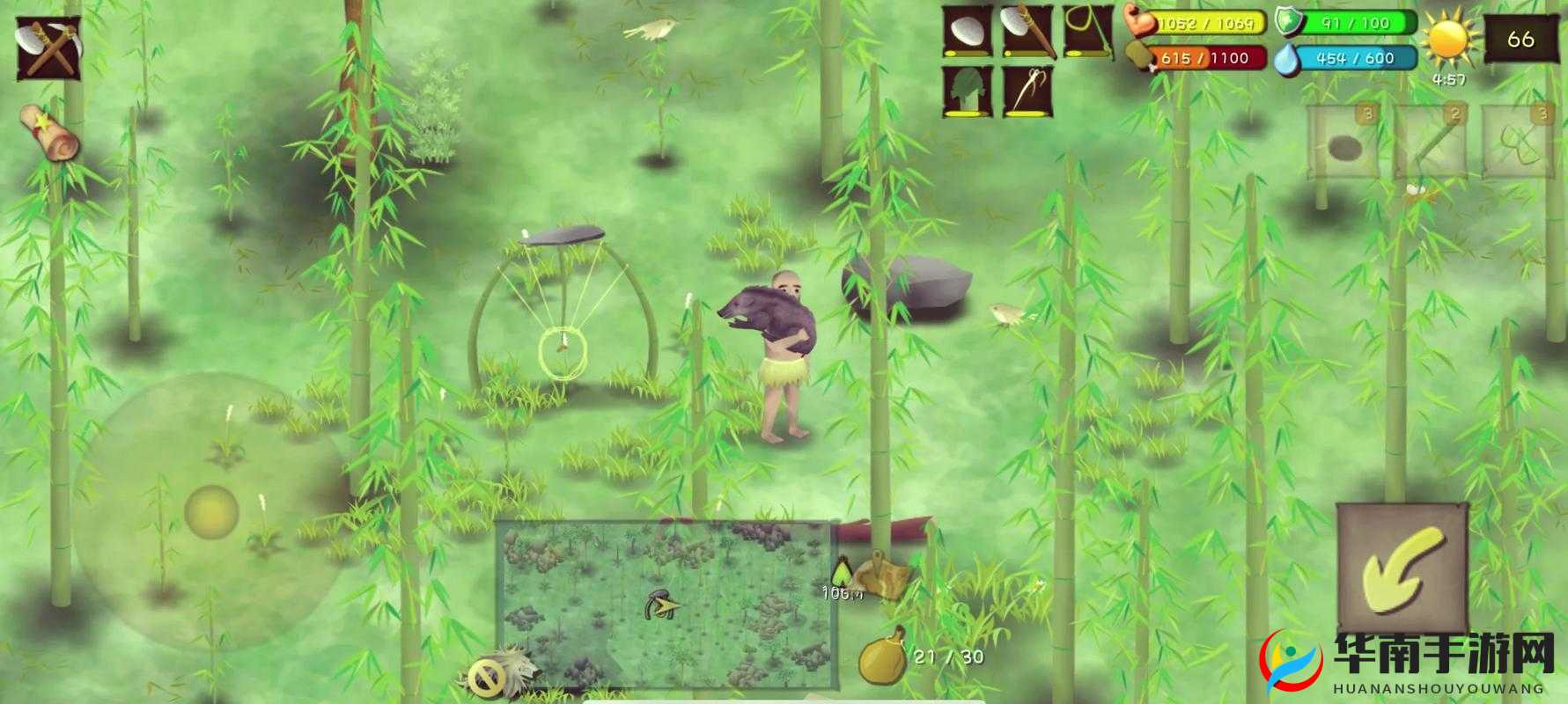 单挑荒野手游菲律宾海岛：巧用陷阱，称霸竹林