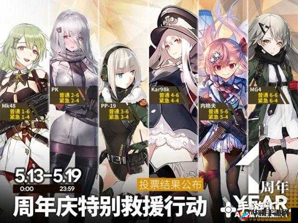 少女前线周年庆特别救援行动说明，投票限定大选