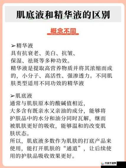 精华液一区区别视频:详细解读不同区域精华液特点