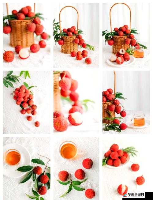 香蕉荔枝樱桃水蜜桃的缤纷水果盛宴