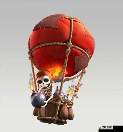 部落冲突气球兵,超酷3D效果图与游戏实物图对比