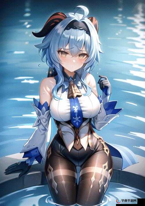 甘雨穿连体泳衣,畅游夏日清凉海洋