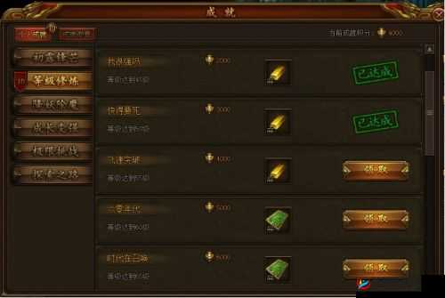 大公爵手游成就系统具体玩法说明