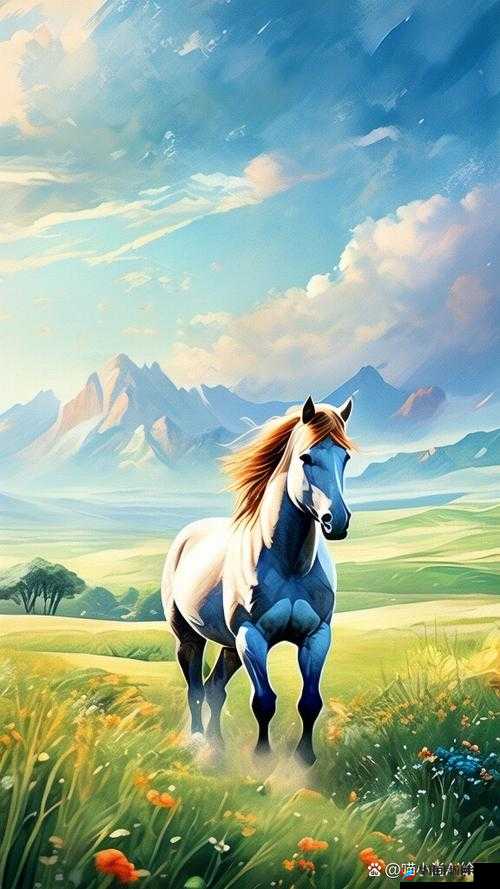 随着马的奔跑皇上身姿随之律动尽显豪迈风采