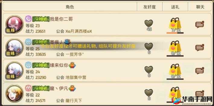 龙之谷手游好友管理,提升游戏体验的关键策略