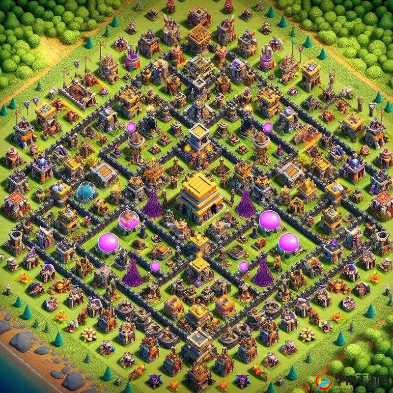 部落冲突外服玩家设计精美主题阵，摆阵也是艺术