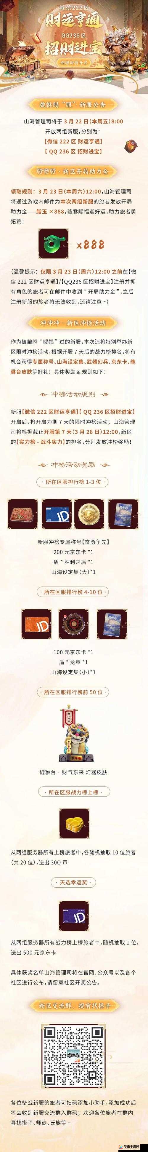 大圣之怒震撼来袭！3月10日10时新服新区活动盛大开启