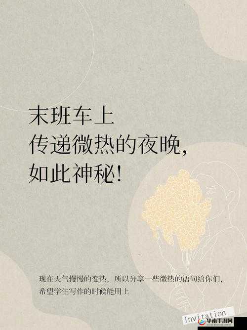 末班车上传递微热的夜晚怎么写：探寻夜色中的温暖传递之旅