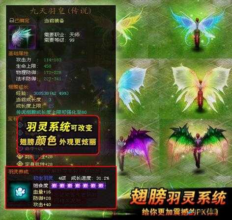 大天使之翼翅膀系统玩法技巧简介