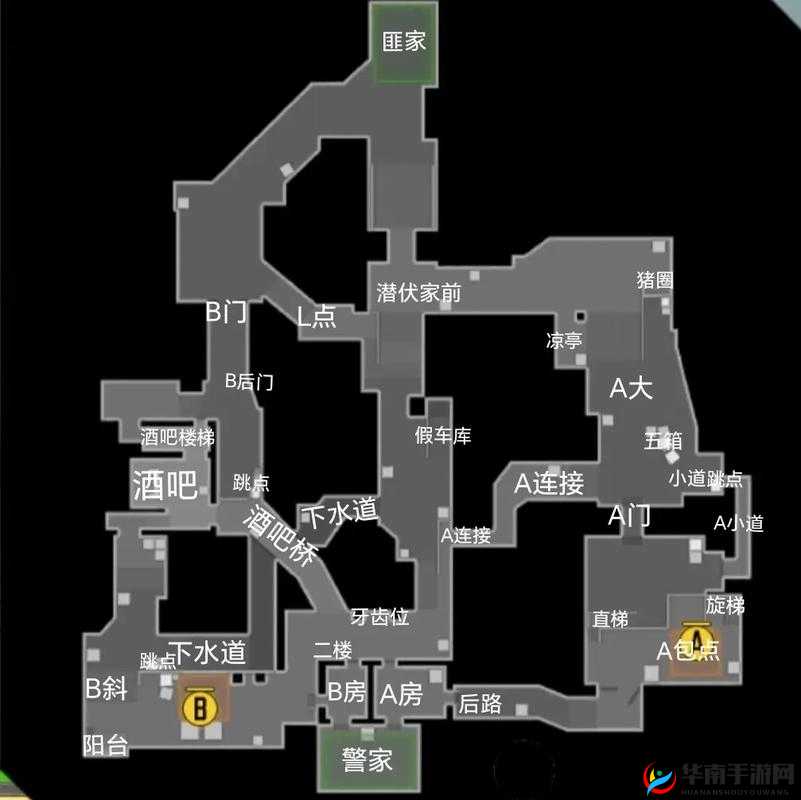 CF手游包点打援爆破黑色城镇B点位打法教学，资源管理的艺术