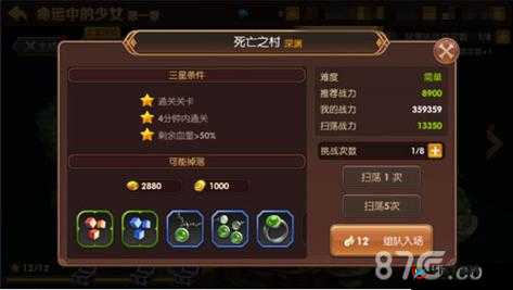 龙之谷手游盲目溪谷三星通关全攻略