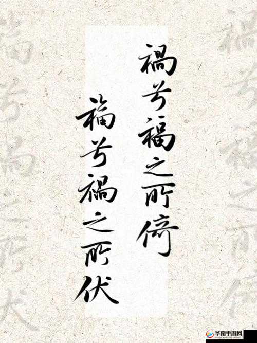 芦苇地里，母亲要说福：福兮祸所伏，祸兮福所倚