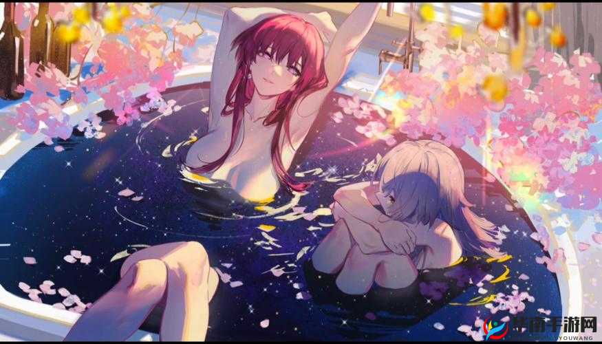 动漫美女流水：沐浴在自然中的灵动之美