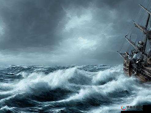 在狂风暴雨的海面上，一艘孤独的小船在波涛汹涌中挣扎，发出痛苦的呻吟和绝望的尖叫