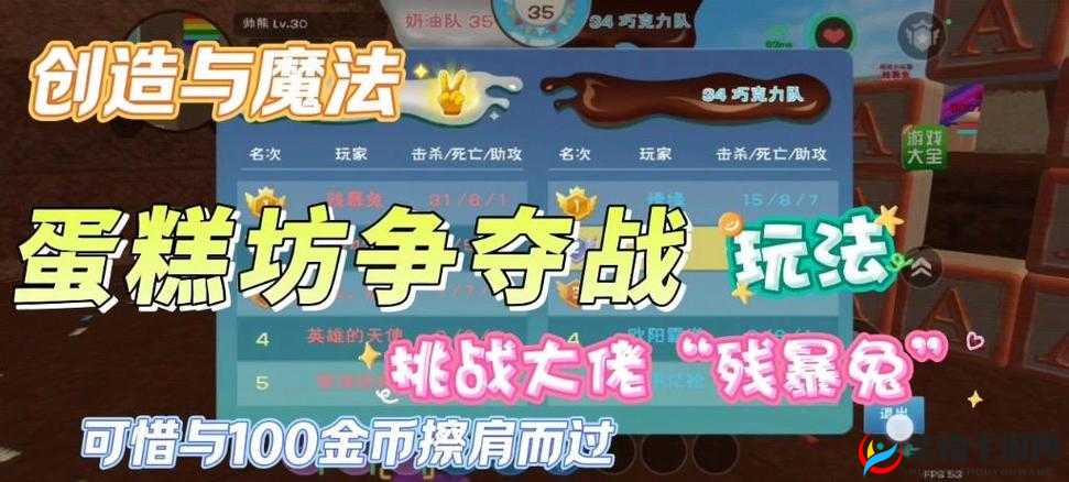 创造与魔法蛋糕坊争夺战玩法攻略,揭秘武器胜率之谜