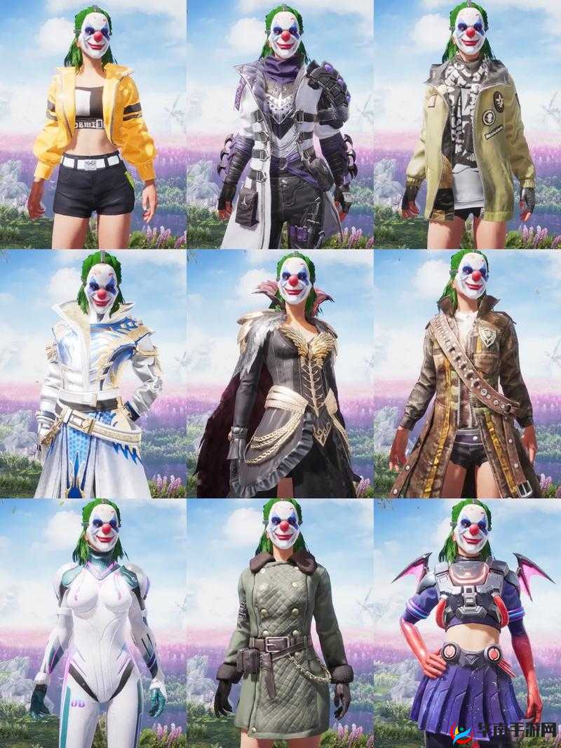 和平精英小丑套装预览