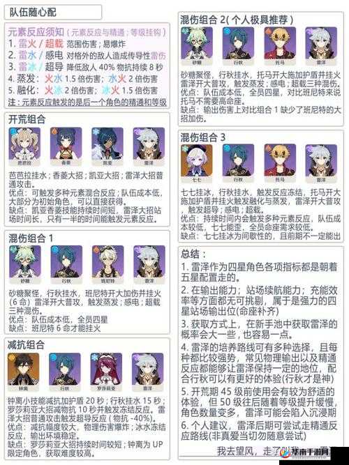 原神雷泽技能玩法详解