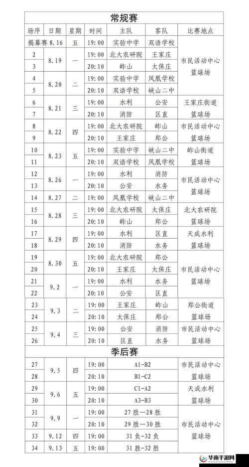 2023年荷兰姓交大比赛完整赛程表：详细时间安排与参赛队伍一览