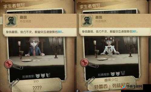 第五人格羸弱角色有哪些