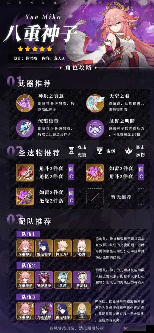 原神八重神子圣遗物搭配攻略