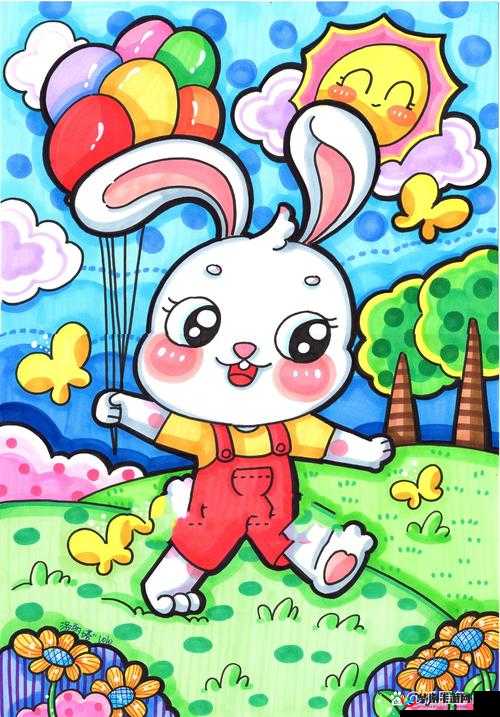 1 至 9 岁儿童画的小兔子有多萌？一起来欣赏这些可爱画作吧