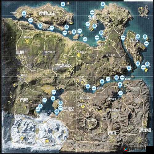 荒野行动地图攻略 全地图资源汇总